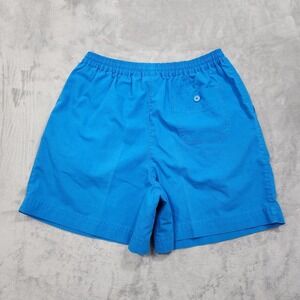 Vintage Hasting & Smith Shorts Womens 10 PETITE Blue Chino Elastic Waist Casual